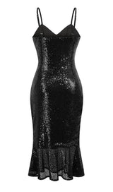 SEQUINS MIDI DRESS IN BLACK Dresses styleofcb 
