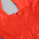 SLEEVELESS THIGH SLIT MAXI DRESS IN RED Bandage Dresses styleofcb 