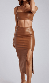 Sling PU vest suit styleofcb 