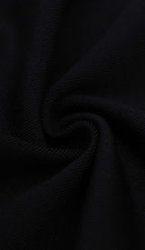 TASSEL HALTER BANDAGE MIDI DRESS IN BALCK DRESS STYLE OF CB 
