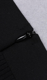 TWO PIECE SET KNIT MINI DRESS IN BLACK Dresses styleofcb 