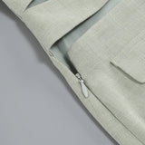 CUT OUT JACKET DRESS IN MINT GREEN DRESS styleofcb 