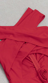 HALTER SLEEVELESS JUMPSUIT IN RED DRESS STYLE OF CB 